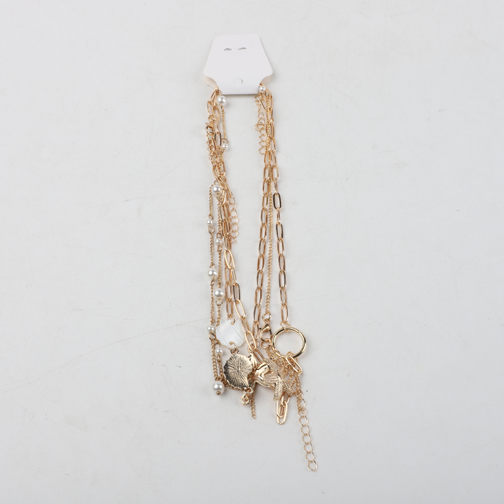 Set X 3 Collares Dorados Diseño Marino