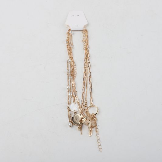 Set x3 Collares Dorados Diseño Marino