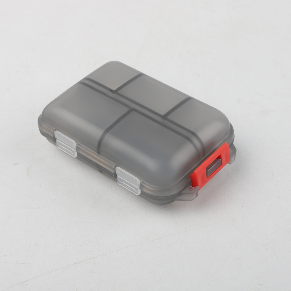 Pastillero Organizador Gris/Rojo