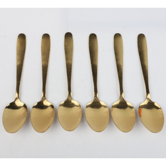 Set De 6 Cucharas Doradas