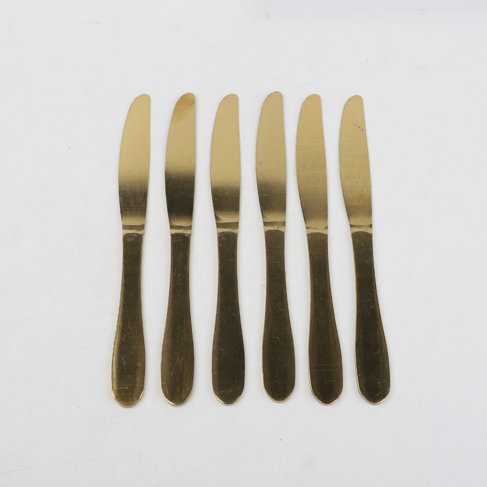 Set De 6 Cuchillos De Acero