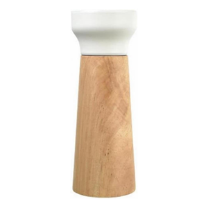 Molino de madera roble con tapa blanca