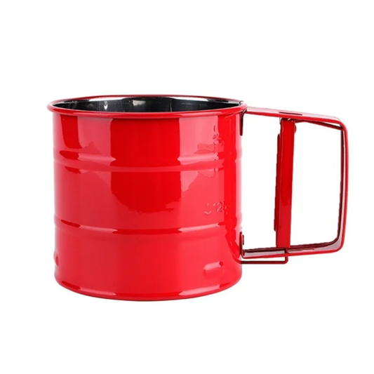 Taza Cernidora de Harina Rojo