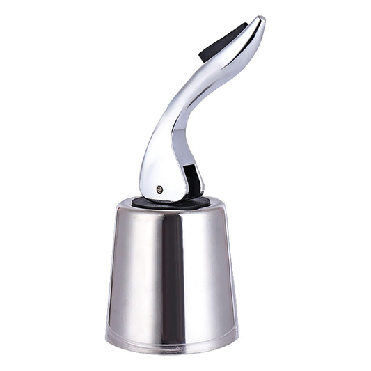 Tapón para Vino de Plástico Cromado