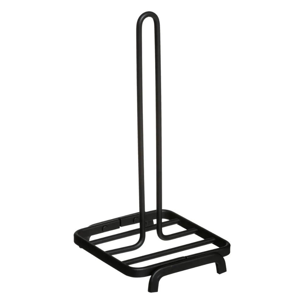 PORTA PAPEL TOALLA DE METAL NEGRO