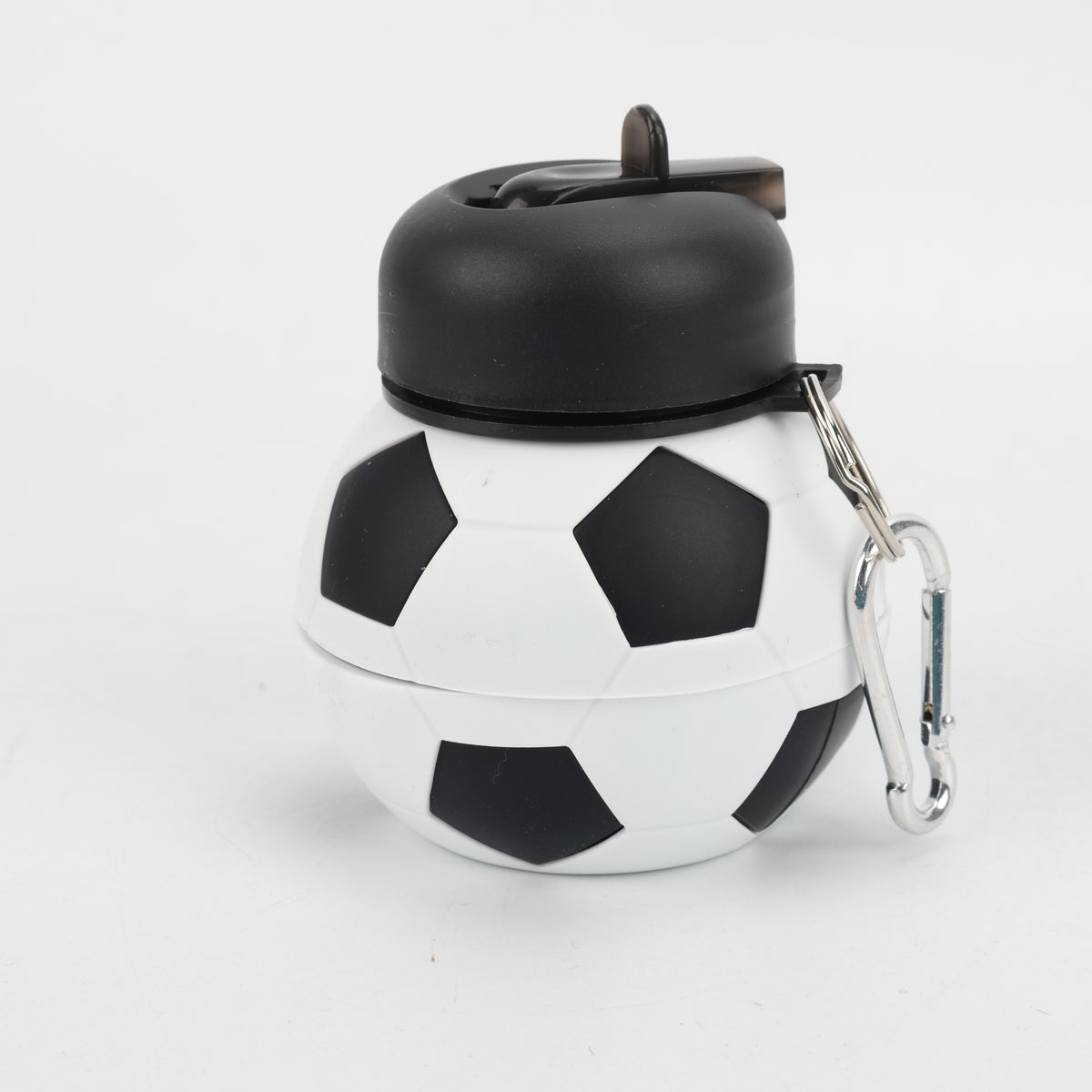 BOTELLA PLEGABLE DE SILICONA BALÓN/FÚTBOL