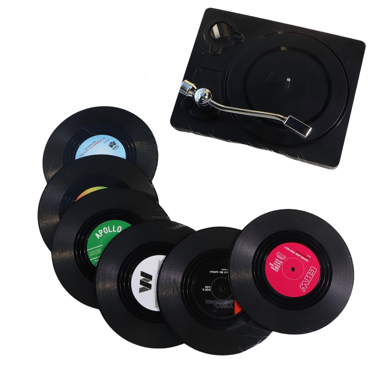 Set de 6 Posavasos Diseño Vinil