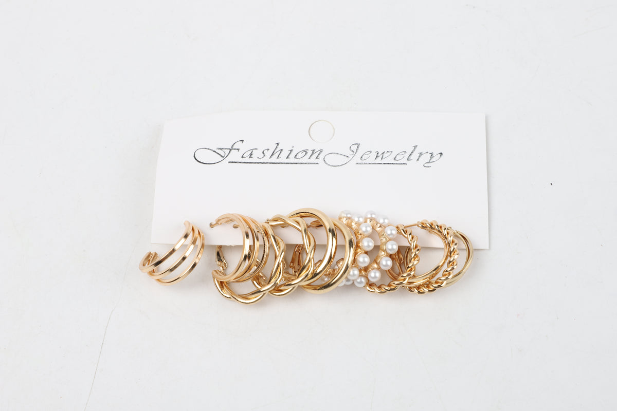 Set de Aretes Dorados