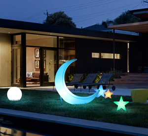 Decoración Luna con luz