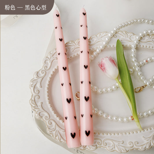 SET X2 VELAS CORAZON | ROSADO