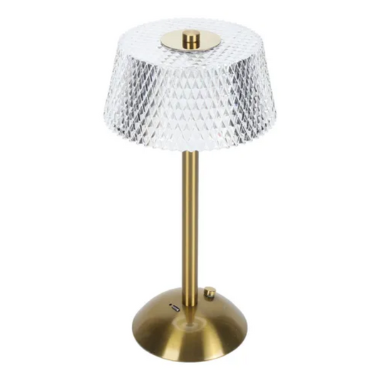 Lámpara de Mesa Inalámbrica Circular Acrílico