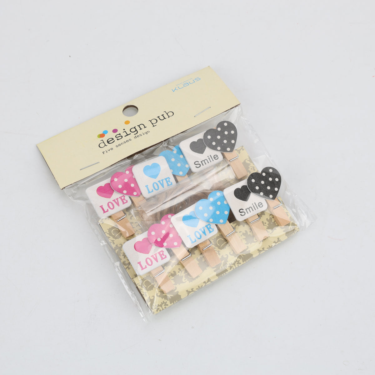 SET DE 12 PINZAS LOVE SMILE