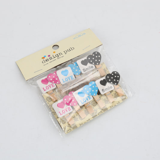 SET DE 12 PINZAS LOVE SMILE