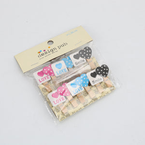 SET DE 12 PINZAS LOVE SMILE