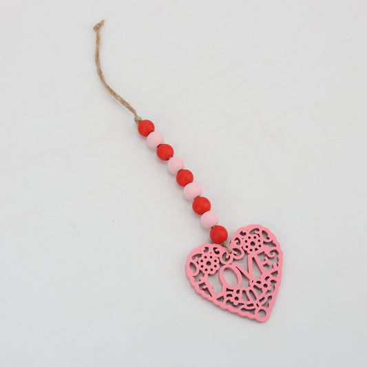 CADENA DE BORLAS DISEÑO CORAZON