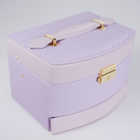 Joyero de 3 Niveles con Espejo | Lila