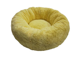 CAMA PARA MASCOTA AMARILLO 60X60X22CM