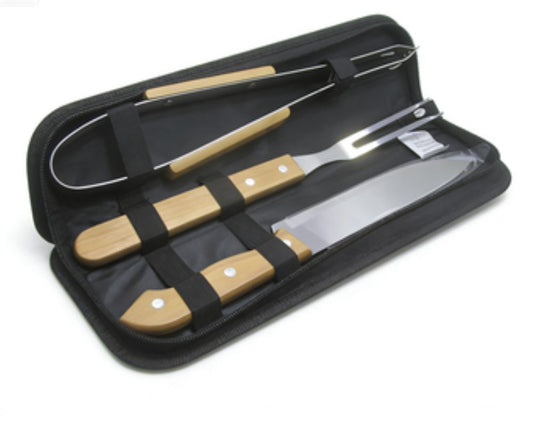 SET PARRILLERO 3 PZS + ESTUCHE