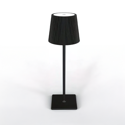 Lámpara de Mesa Inalámbrica a Rayas Base Cuadrada