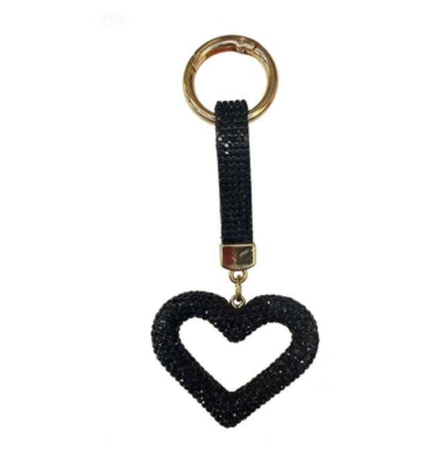 LLAVERO DISEÑO CORAZON | NEGRO
