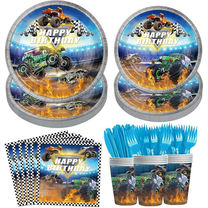 Set de Vajilla Descartable 80 Piezas
