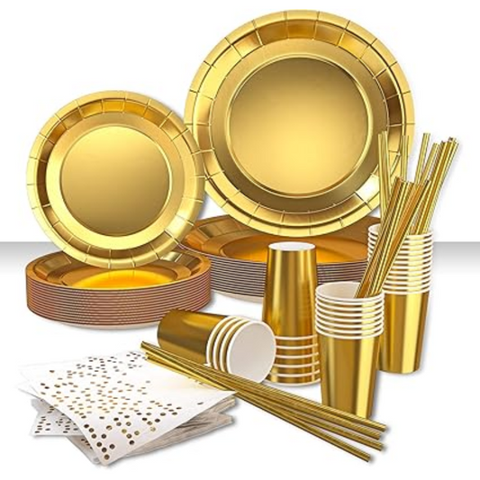 Set de Vajilla Descartable 80 Piezas