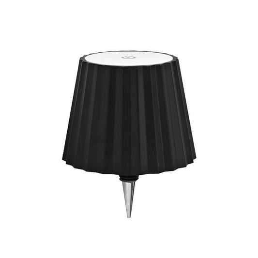 LAMPARA ACORDEON NEGRA PARA BOTELLA LUZ LED RGB