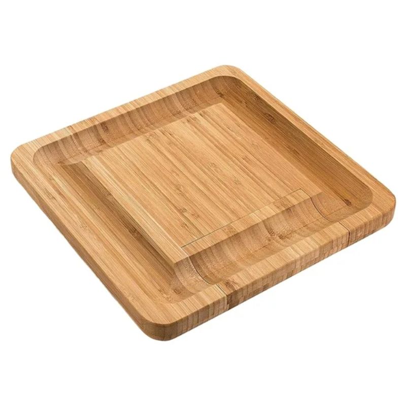 Tabla de Quesos con Cajón y Set de Utensilios
