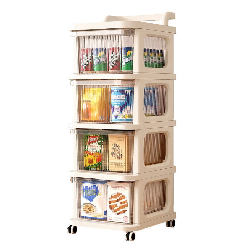 Cajón de Plástico 4 Niveles 86.5 cm Beige