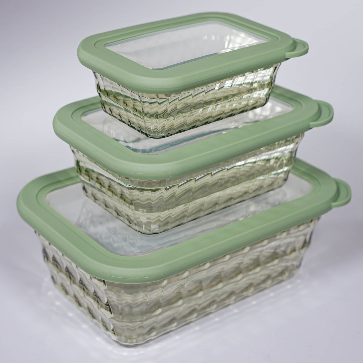 SET DE 3 CONTENEDORES RECTANGULARES