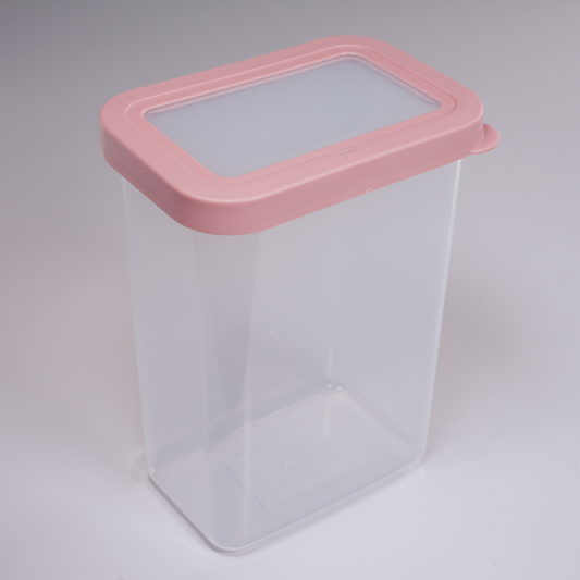 CONTENEDOR DE PLASTICO TAPA ROSADA | MEDIANO