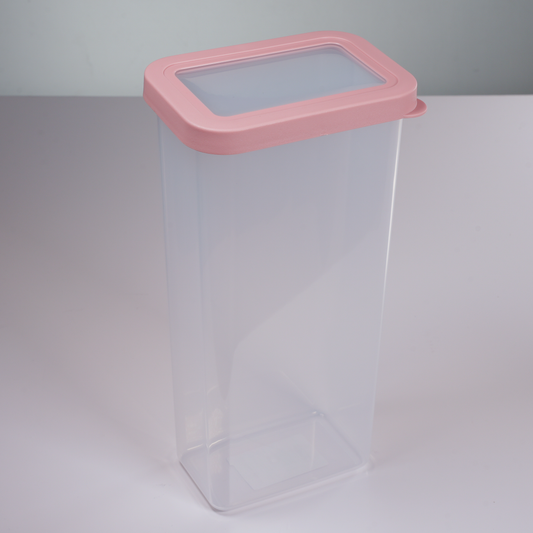 CONTENEDOR DE PLASTICO TAPA ROSADA | EXTRA GRANDE