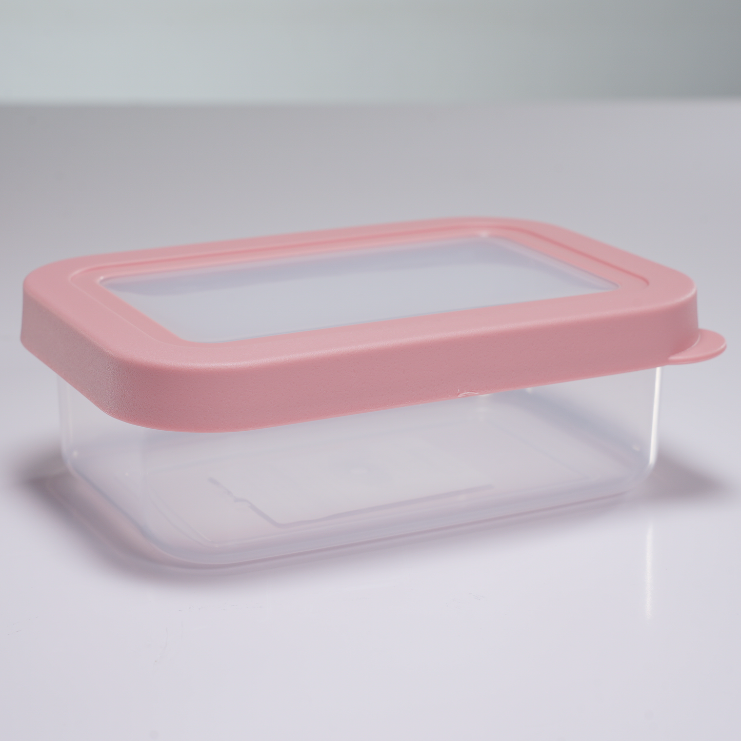CONTENEDOR DE PLASTICO TAPA ROSADA | EXTRA PEQUEÑO