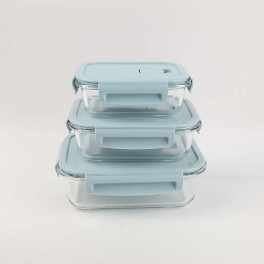 Set x 3 Contenedores Rectangular de Alimentos