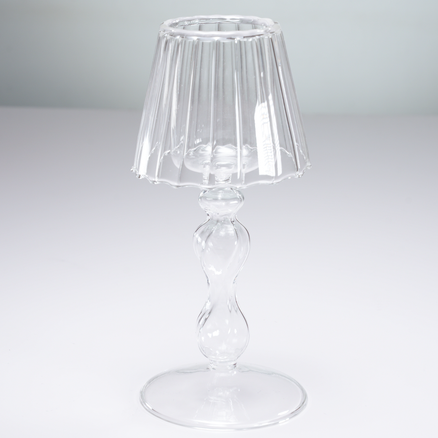 Soporte de Vela Lámpara de Vidrio
