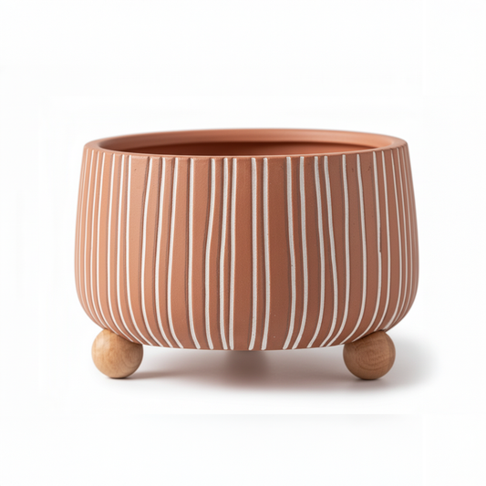 Maceta de cerámica grande - Rosa