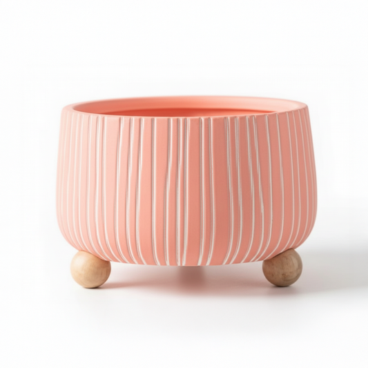 Maceta de cerámica grande - Rosa