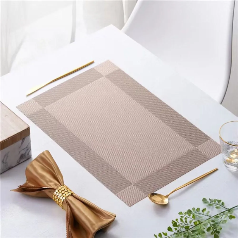 Set Individual Rectangular Marron 30x45cm