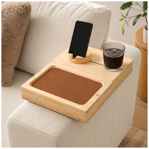 Bandeja Plegable De Madera Para Reposabrazo De Sofa