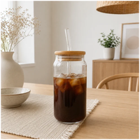 Vaso de Vidrio con Sorbete de 500 ml