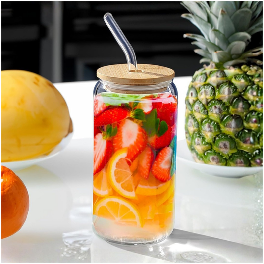 Vaso Transparente con Sorbete 350 ml