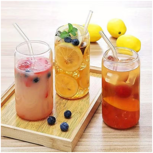 Vaso Transparente con Sorbete 350 ml