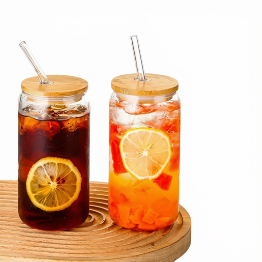 Vaso Transparente con Sorbete 350 ml