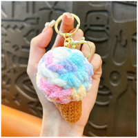 Llavero Kawai de Helado Multicolor