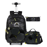 Set x3 Piezas Mochila con Ruedas + Lonchera + Cartuchera