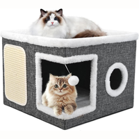 Casa de Gato con Pompom 39 x 39 x 32 cm