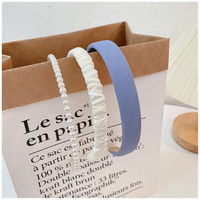 Set x6 Vinchas Mujer Tonos Azules