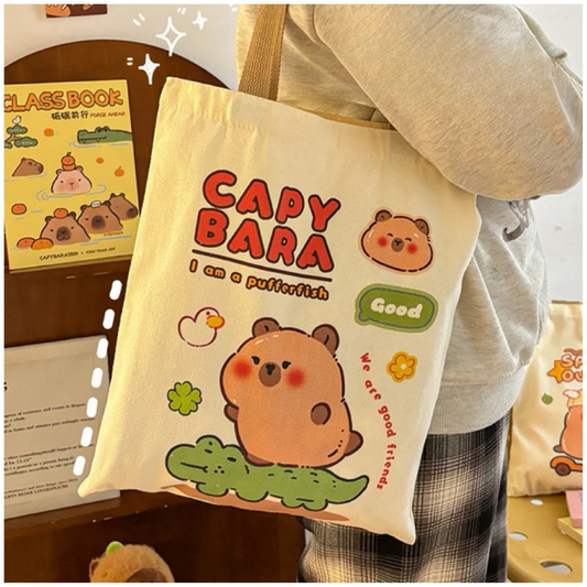 Tote Bag de Capibara Kawaii