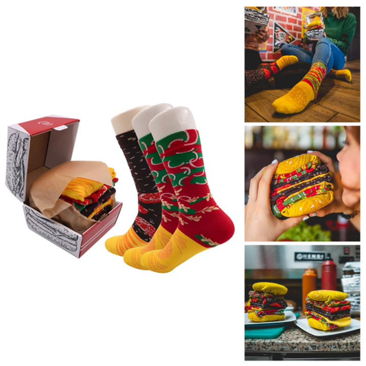 Set x3 Medias de Hamburguesa con Cajita