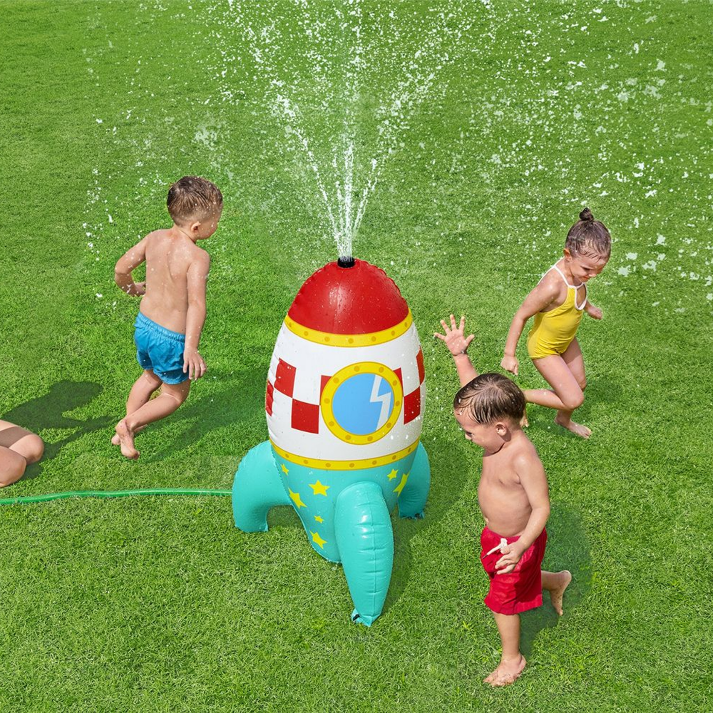 Rociador Inflable de Agua Space Blast Diseño Cohete